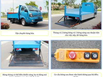 Thaco Kia K200 Thùng Bửng Nâng