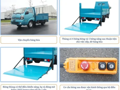 Thaco Kia K200 Thùng Bửng Nâng