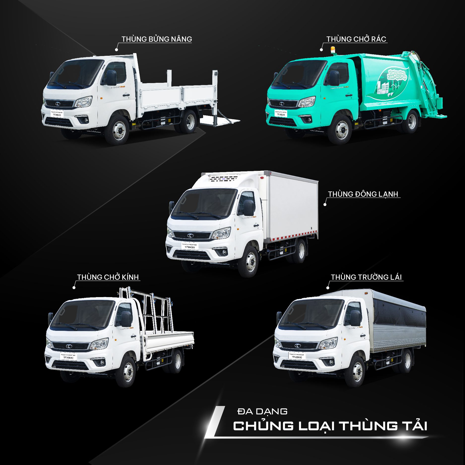 Xe tải 2 tấn máy dầu hoàn toàn mới TF2800 Xe tải 2 tấn máy dầu hoàn toàn mới TF2800