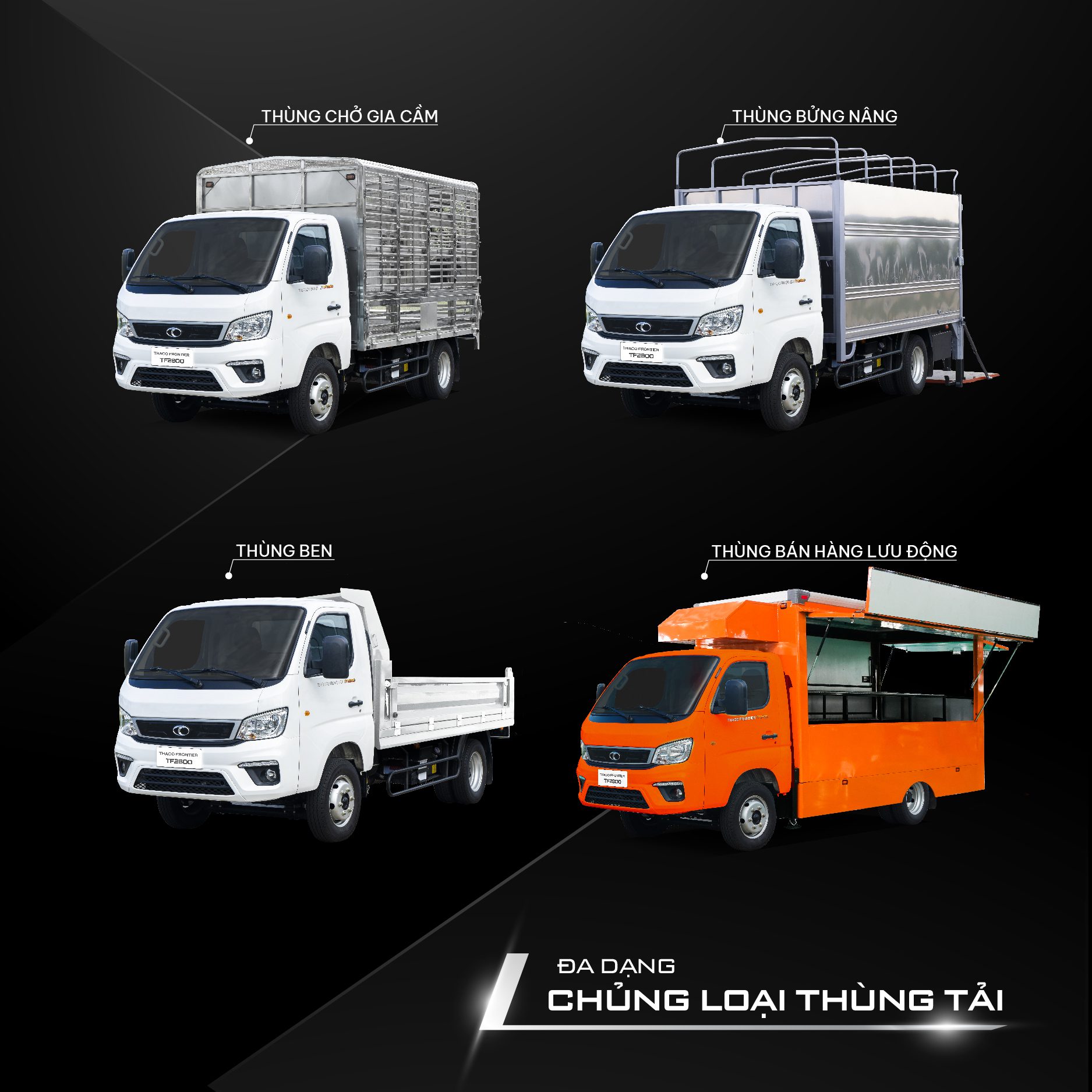 Xe tải 2 tấn máy dầu hoàn toàn mới TF2800 Xe tải 2 tấn máy dầu hoàn toàn mới TF2800