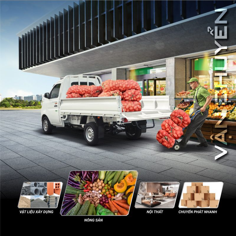 Xe tải nhẹ máy xăng tf220/tf230 hoàn toàn mới Xe tải nhẹ máy xăng tf220/tf230 hoàn toàn mới