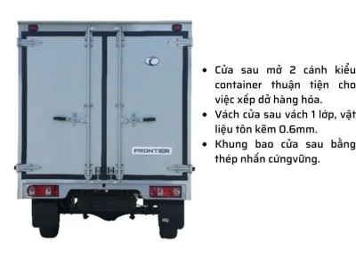 THACO FRONTIER TF220 | THÙNG KÍN | 980KG