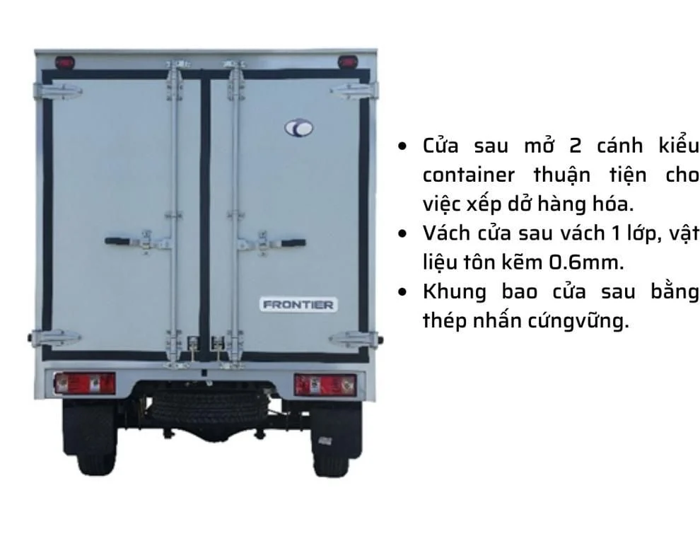 THACO FRONTIER TF220 | THÙNG KÍN | 980KG