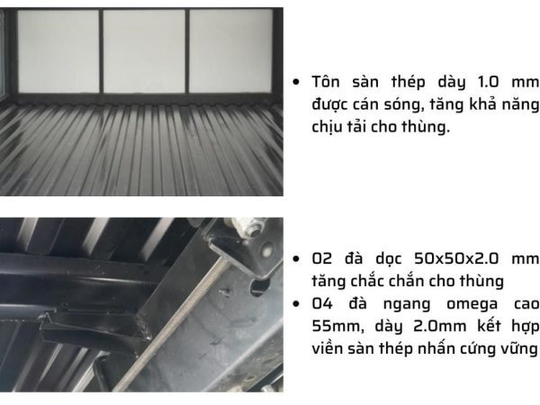 THACO FRONTIER TF220 | THÙNG KÍN | 980KG