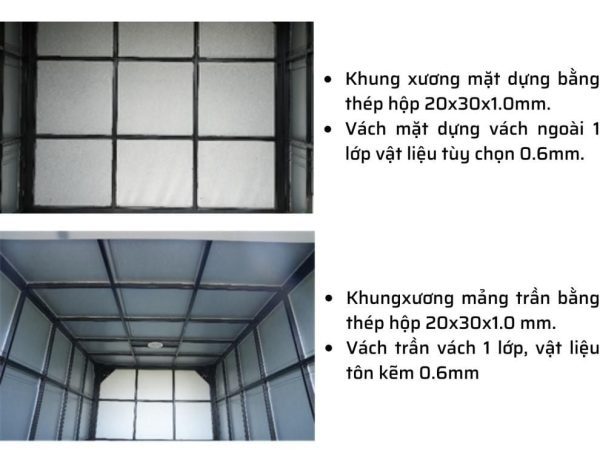 THACO FRONTIER TF220 | THÙNG KÍN | 980KG