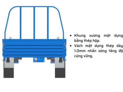 THACO FRONTIER TF220 | THÙNG LỬNG | 990KG