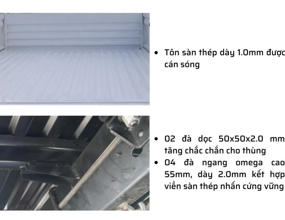 THACO FRONTIER TF220 | THÙNG LỬNG | 990KG