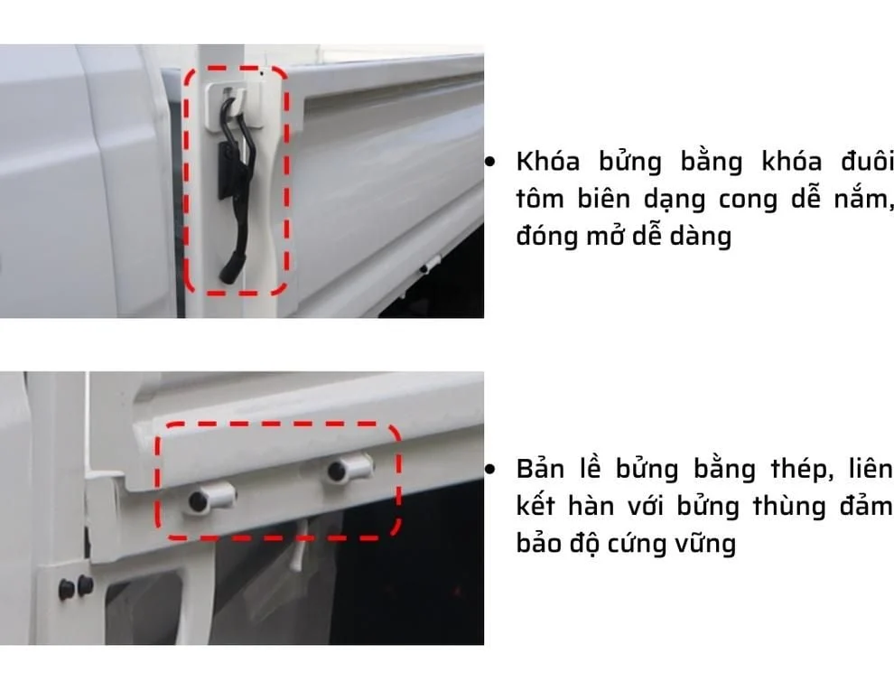 THACO FRONTIER TF220 | THÙNG LỬNG | 990KG