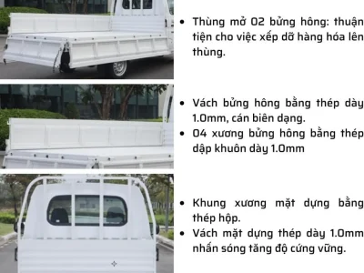 THACO FRONTIER TF230 | THÙNG LỬNG | 990KG