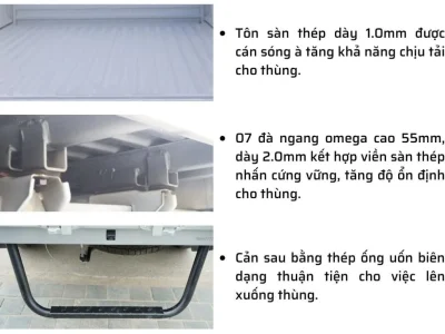 THACO FRONTIER TF230 | THÙNG LỬNG | 990KG