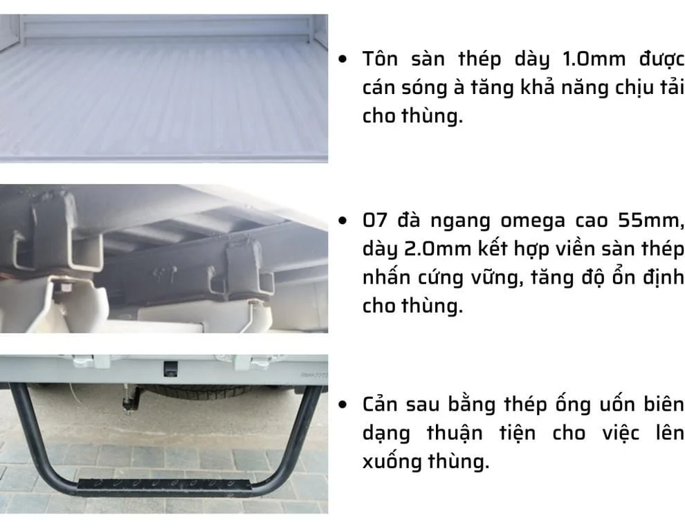 THACO FRONTIER TF230 | THÙNG LỬNG | 990KG