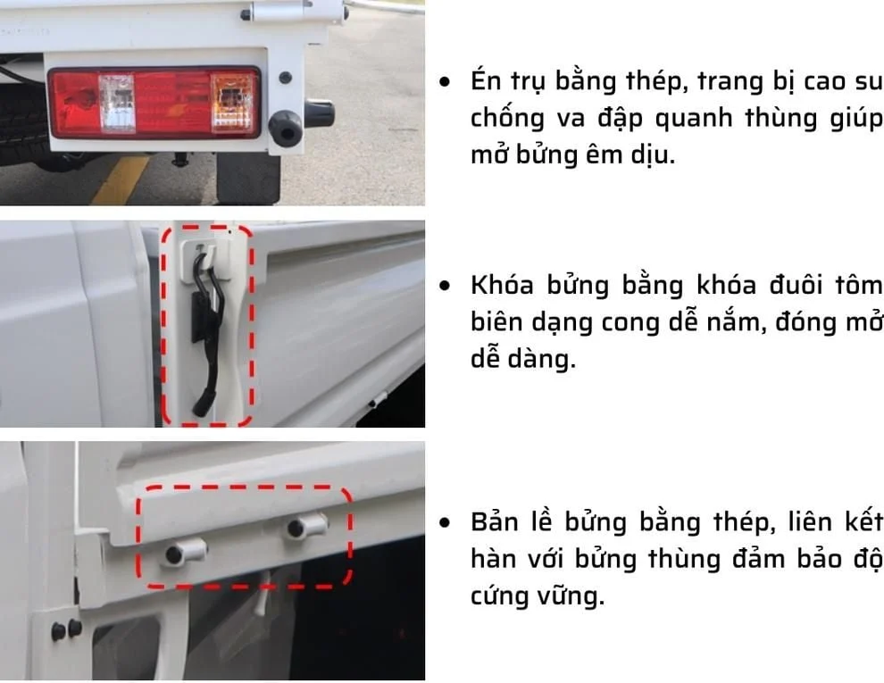THACO FRONTIER TF230 | THÙNG LỬNG | 990KG