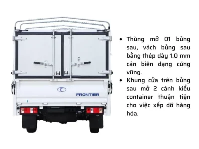 Xe tải 1 tấn Thaco Frontier TF220 thùng mui bạt