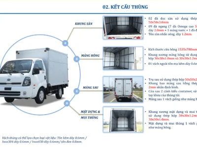 Xe tải KIA K200S 2WD/4WD - 1,49 tấn