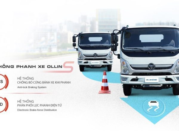 Xe tải Thaco Ollin S720 - Thùng mui bạt - Tải 7.2 tấn