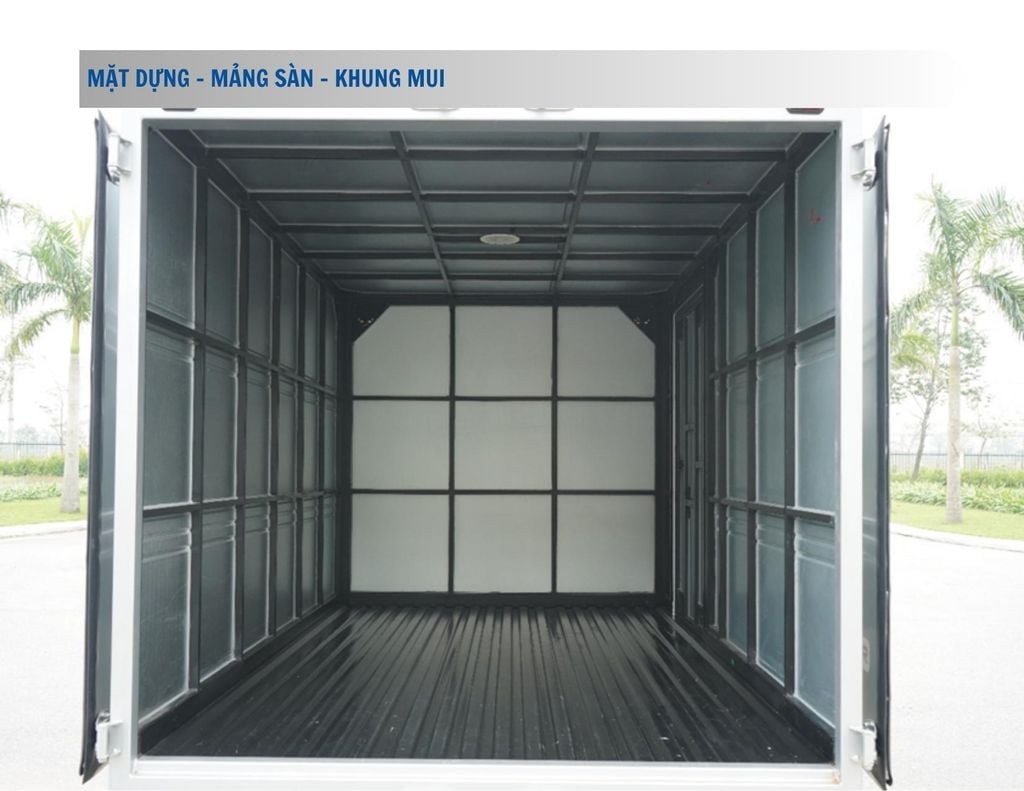 kết cấu thùng kín thaco frontier tf230